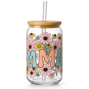 🌸 Mama Flower Glass 💕