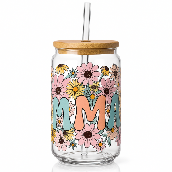 🌸 Mama Flower Glass 💕