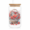 🌸 Romantic Rose Glass ❤️ 🌹 Romantic Rose Jar ❤️