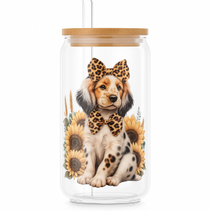 🌻 Sunny Pup Glass 🐶